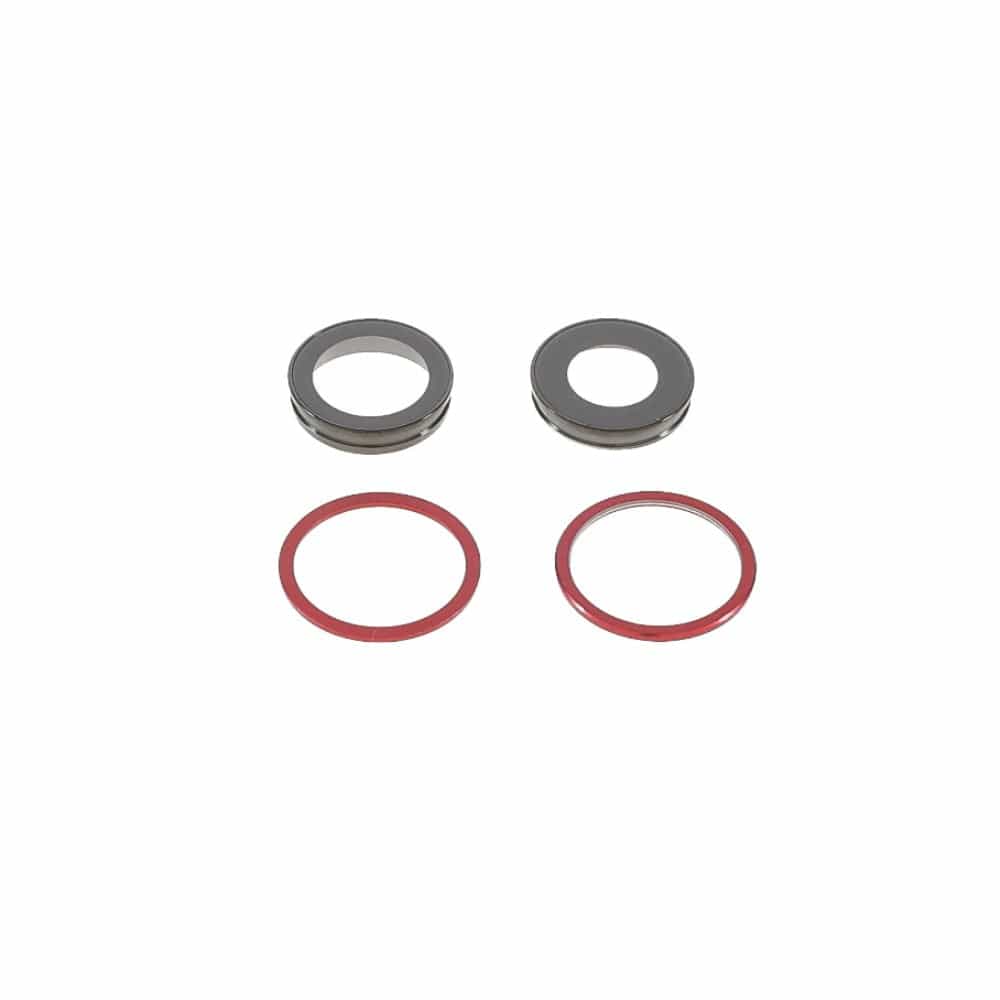 Pièce compatible Caméras Lentilles caméra arrière + contours iPhone 12 Mini Rouge