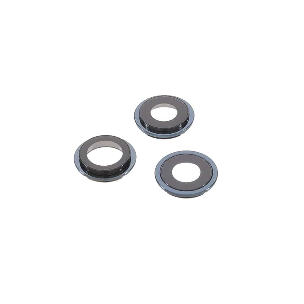 Pièce compatible Caméras Lentilles caméra arrière + contours iPhone 12 Pro Bleu Pacifique
