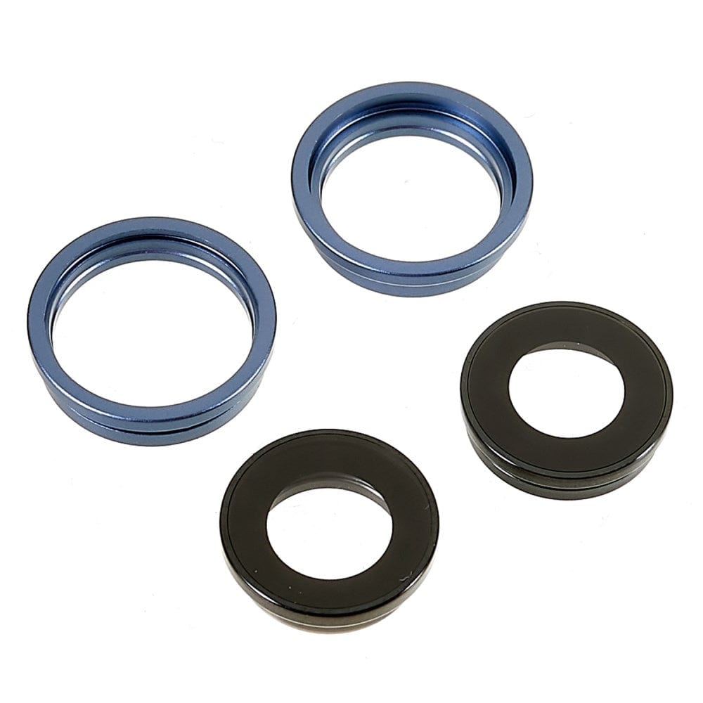 Pièce compatible Caméras Lentilles caméra arrière + contours iPhone 14 Bleu