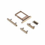 Pièce compatible Composants Pack boutons volume + vibreur + power + Tiroir SIM iPhone 13 Pro Max Gold