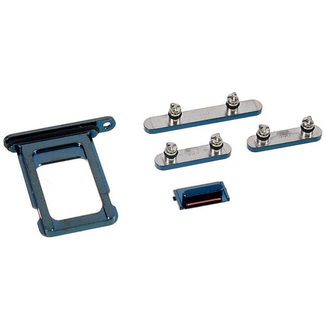Pièce compatible Composants Pack boutons volume + vibreur + power + Tiroir SIM iPhone 13 Pro Max Vert