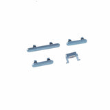 Pièce compatible Composants Pack boutons volume + vibreur + power + tiroir SIM iPhone Xr Bleu