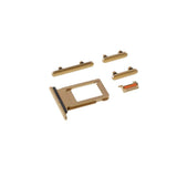 Pièce compatible Composants Pack boutons volume + vibreur + power + tiroir SIM iPhone Xr Jaune