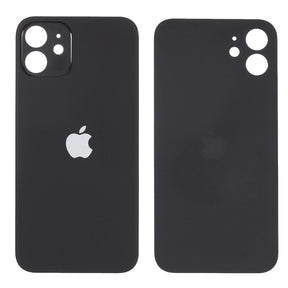 Pièce compatible Vitres arrières Vitre arrière (Adhésif) iPhone 12 Mini Noir