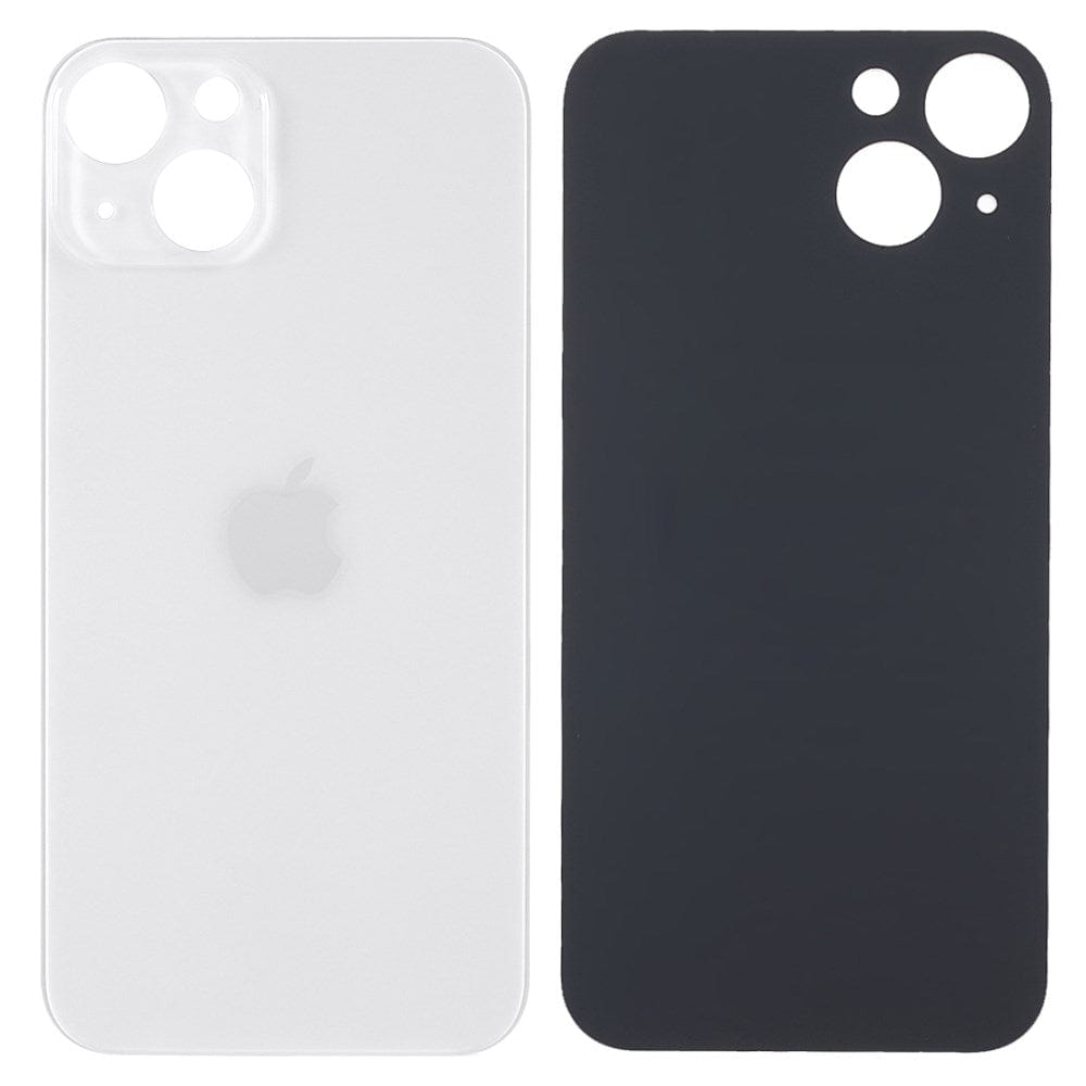 Pièce compatible Vitres arrières Vitre arrière (Adhésif) iPhone 13 Mini Blanc