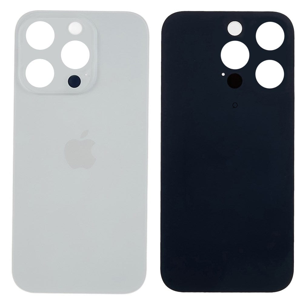 Pièce compatible Vitres arrières Vitre arrière (Adhésif) iPhone 14 Pro Blanc