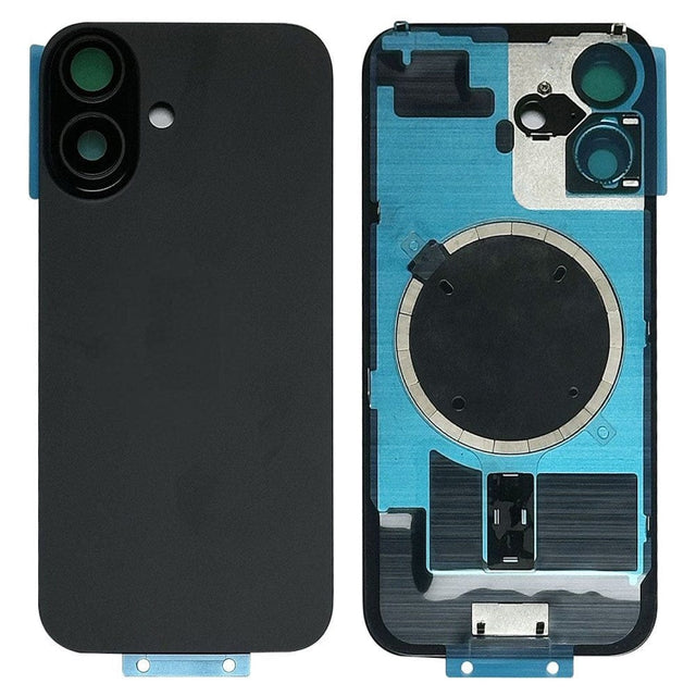 Livraison gratuite Vitres arrières Vitre arrière complète iPhone 16 Noir (Avec MagSafe)