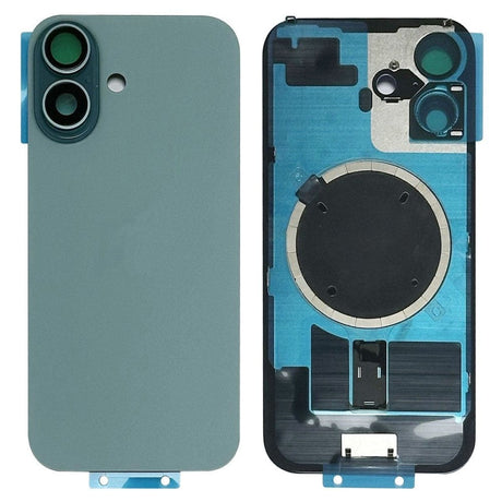 Livraison gratuite Vitres arrières Vitre arrière complète iPhone 16 Sarcelle (Avec MagSafe)