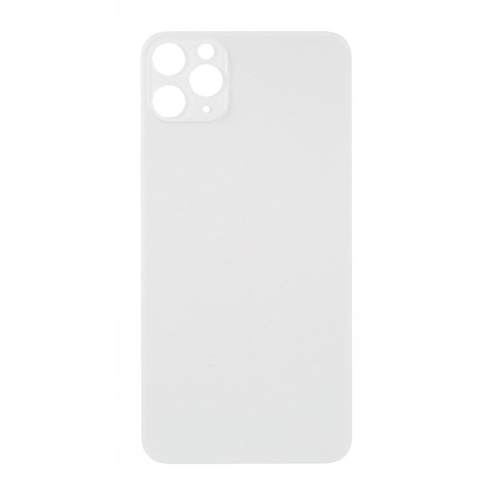 Livraison gratuite Vitres arrières Vitre arrière iPhone 11 Pro Max Blanc (Big Hole)