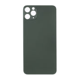 Livraison gratuite Vitres arrières Vitre arrière iPhone 11 Pro Max Vert (Big Hole)