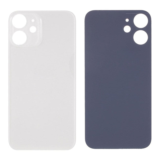 Livraison gratuite Vitres arrières Vitre arrière iPhone 12 Blanc (Big Hole)