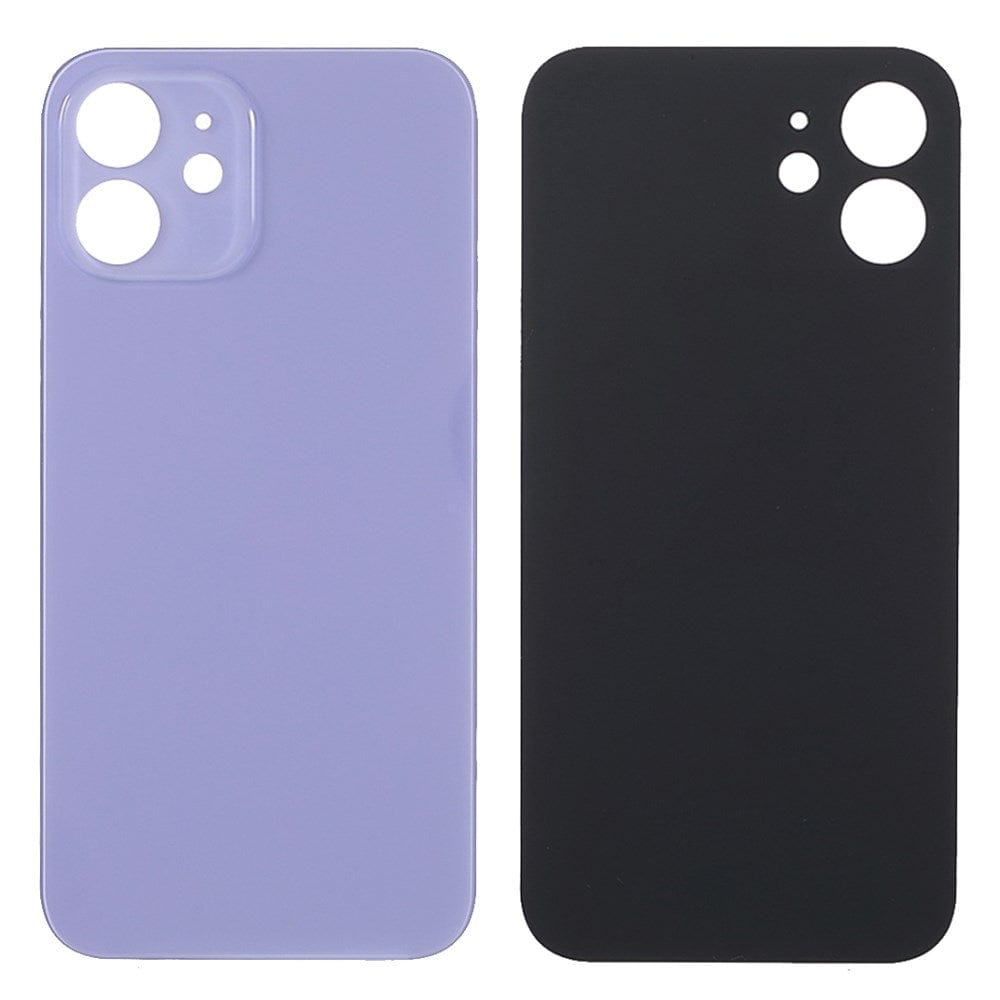 Livraison gratuite Vitres arrières Vitre arrière iPhone 12 Mauve (Big Hole)