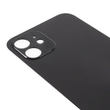 Livraison gratuite Vitres arrières Vitre arrière iPhone 12 Mini Noir (Big Hole)