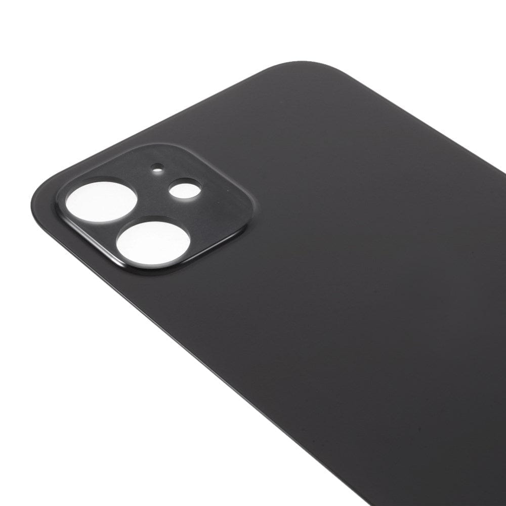 Livraison gratuite Vitres arrières Vitre arrière iPhone 12 Noir (Big Hole)