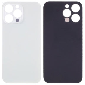 Livraison gratuite Vitres arrières Vitre arrière iPhone 12 Pro Max Blanc (Big Hole)