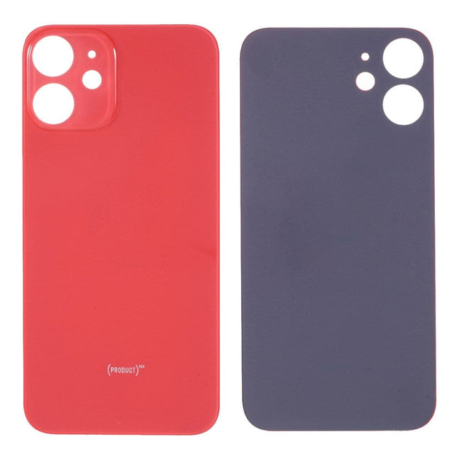 Livraison gratuite Vitres arrières Vitre arrière iPhone 12 Rouge (Big Hole)