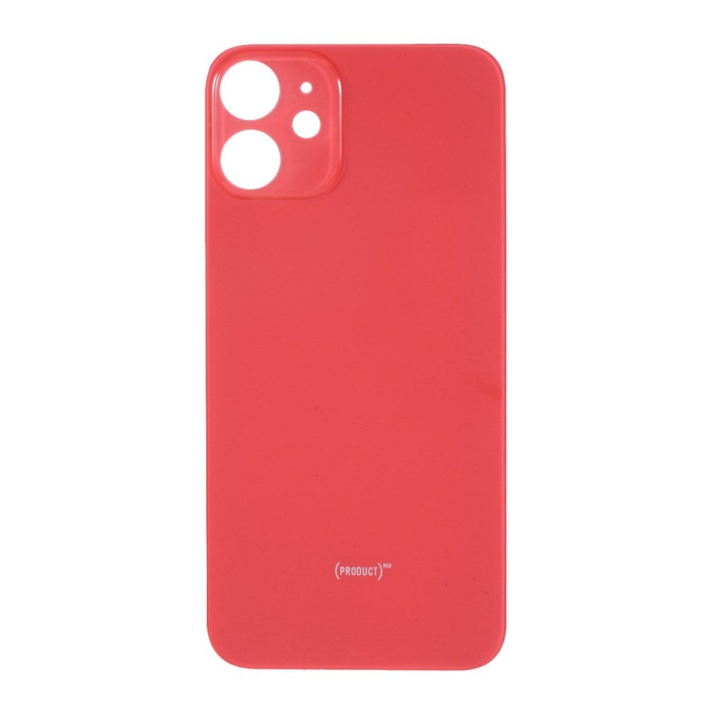 Livraison gratuite Vitres arrières Vitre arrière iPhone 12 Rouge (Big Hole)