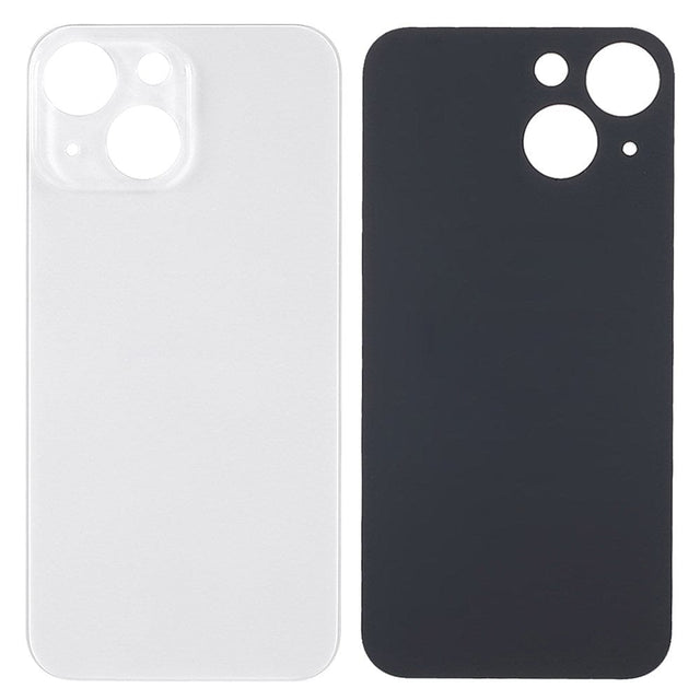 Livraison gratuite Vitres arrières Vitre arrière iPhone 13 Mini Blanc (Big Hole)