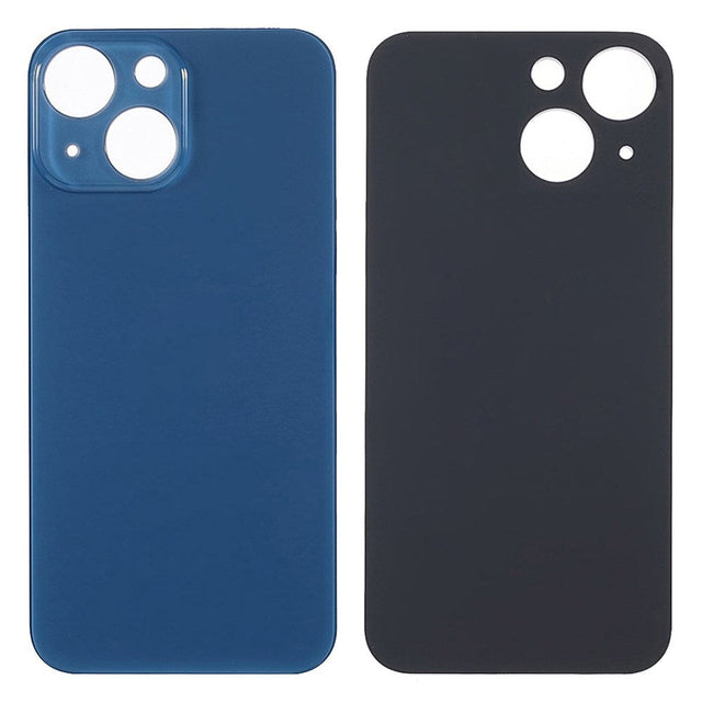 Livraison gratuite Vitres arrières Vitre arrière iPhone 13 Mini Bleu (Big Hole)