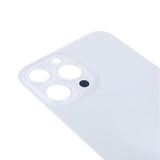 Livraison gratuite Vitres arrières Vitre arrière iPhone 13 Pro Max Blanc (Big Hole)