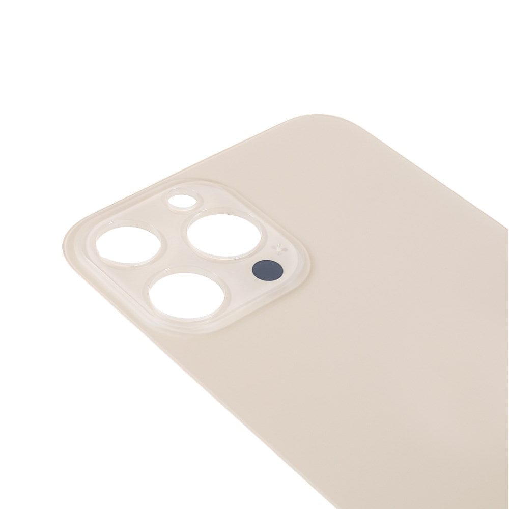 Livraison gratuite Vitres arrières Vitre arrière iPhone 13 Pro Max Gold (Big Hole)