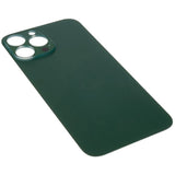 Livraison gratuite Vitres arrières Vitre arrière iPhone 13 Pro Max Vert (Big Hole)