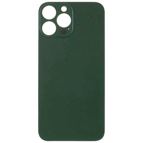 Livraison gratuite Vitres arrières Vitre arrière iPhone 13 Pro Max Vert (Big Hole)