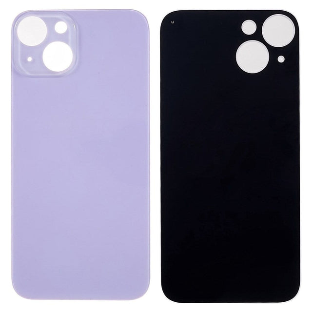 Livraison gratuite Vitres arrières Vitre arrière iPhone 14 Mauve (Big Hole)