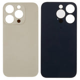Livraison gratuite Vitres arrières Vitre arrière iPhone 14 Pro Max Gold (Big Hole)