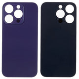 Livraison gratuite Vitres arrières Vitre arrière iPhone 14 Pro Max Violet intense (Big Hole)