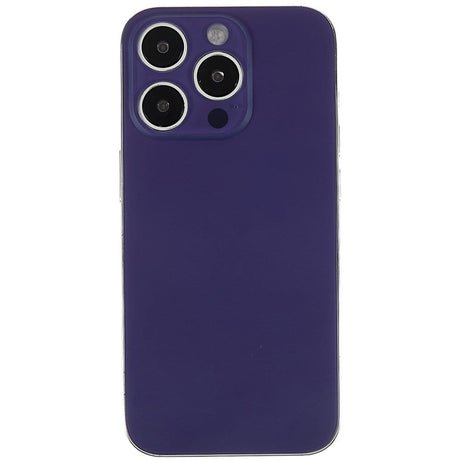 Livraison gratuite Vitres arrières Vitre arrière iPhone 14 Pro Max Violet intense (Big Hole)