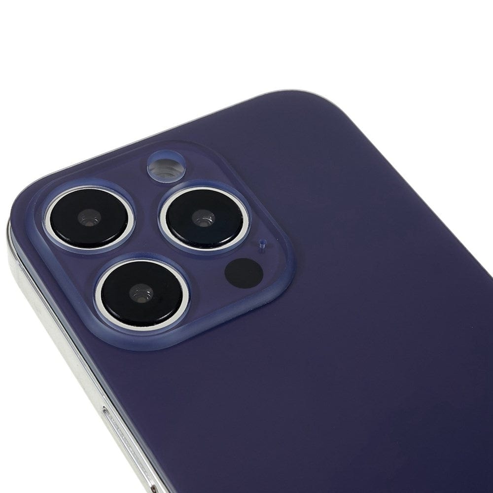Livraison gratuite Vitres arrières Vitre arrière iPhone 14 Pro Violet intense (Big Hole)
