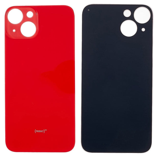 Livraison gratuite Vitres arrières Vitre arrière iPhone 14 Rouge (Red) (Big Hole)
