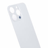 Livraison gratuite Vitres arrières Vitre arrière iPhone 15 Pro Blanc (Big Hole)