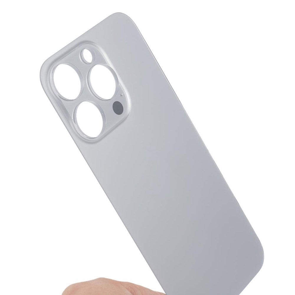 Livraison gratuite Vitres arrières Vitre arrière iPhone 15 Pro Naturel (Big Hole)