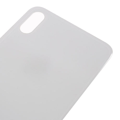 Livraison gratuite Vitres arrières Vitre arrière iPhone Xs Blanc (Big Hole)