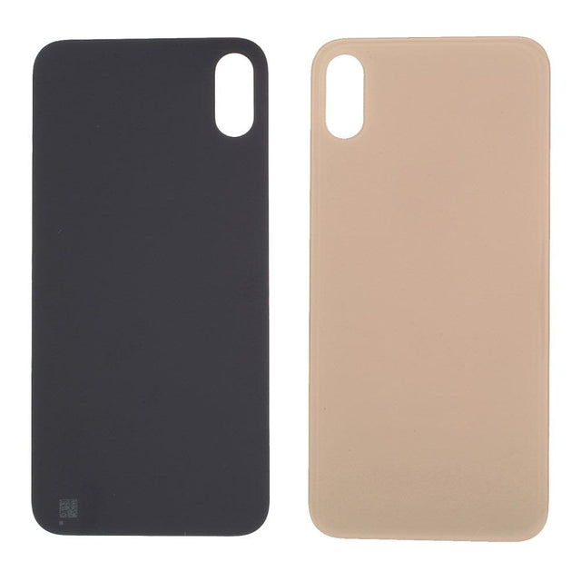 Livraison gratuite Vitres arrières Vitre arrière iPhone Xs Gold (Big Hole)