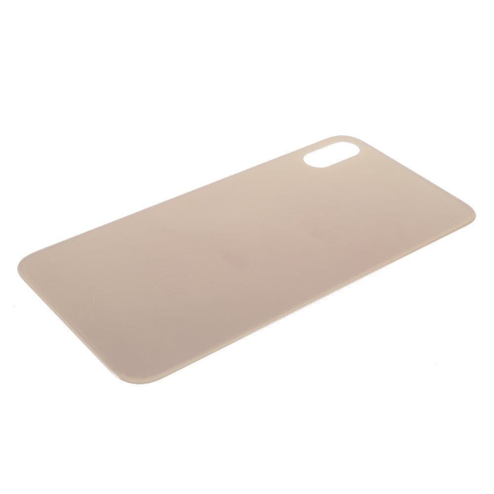 Livraison gratuite Vitres arrières Vitre arrière iPhone Xs Gold (Big Hole)