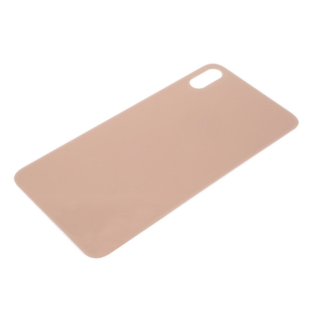 Livraison gratuite Vitres arrières Vitre arrière iPhone Xs Max Gold (Big Hole)